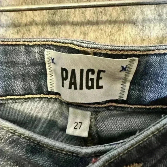 Paige Verdugo Ultra Skinny Distressed Jeans - Size 27 - Picture 7 of 9